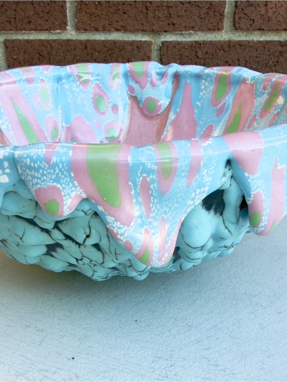 Sean Michael Gallagher Studio
Pottery Bowl Drip Glaze Handmade
Tutti Frutti Art
